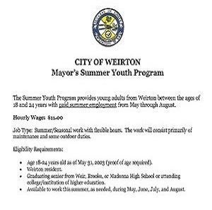 Mayor Summer Youth Program Job Application Packet 2023 1