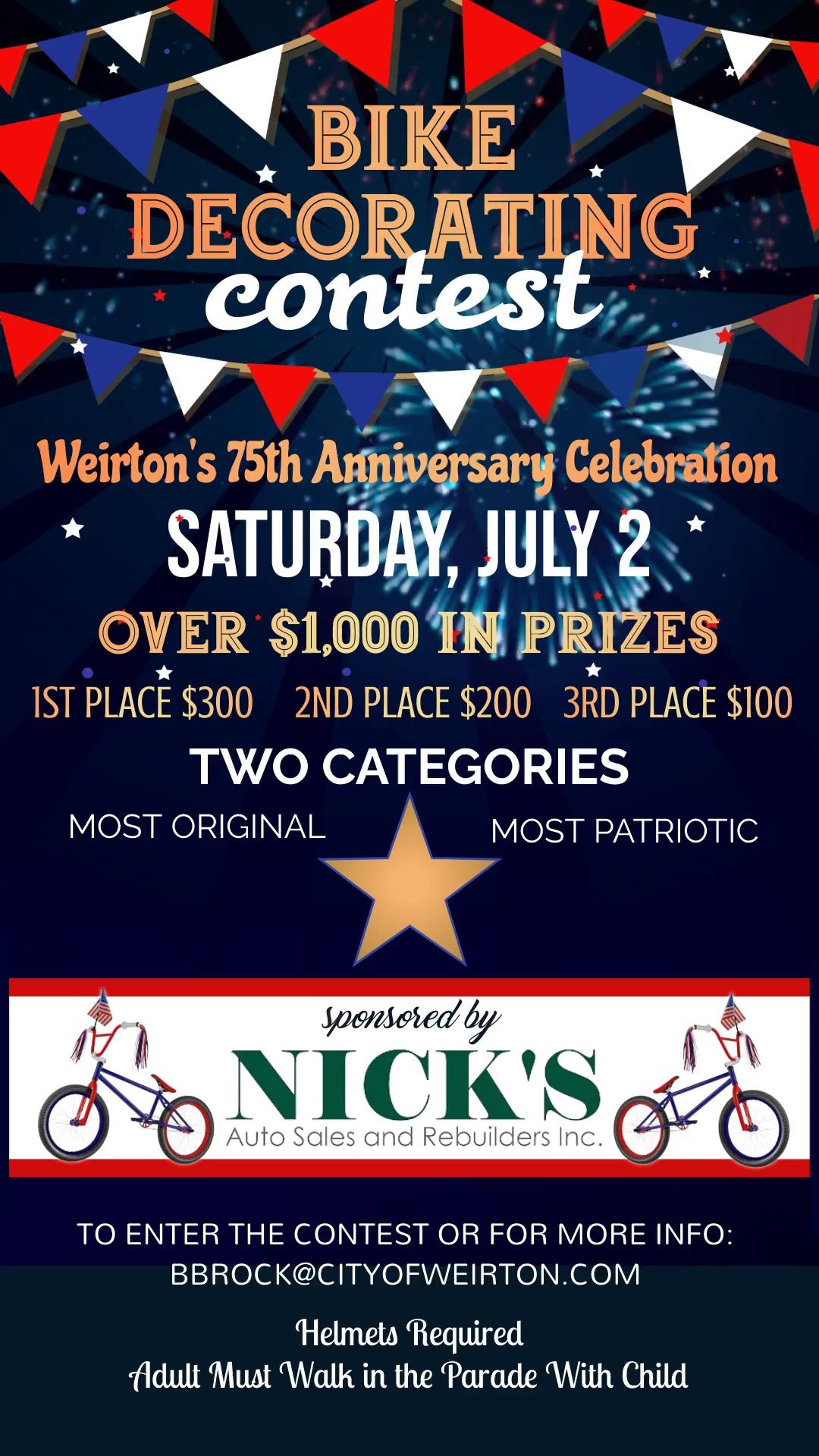 Bike Decorating Contest Flyer 2022