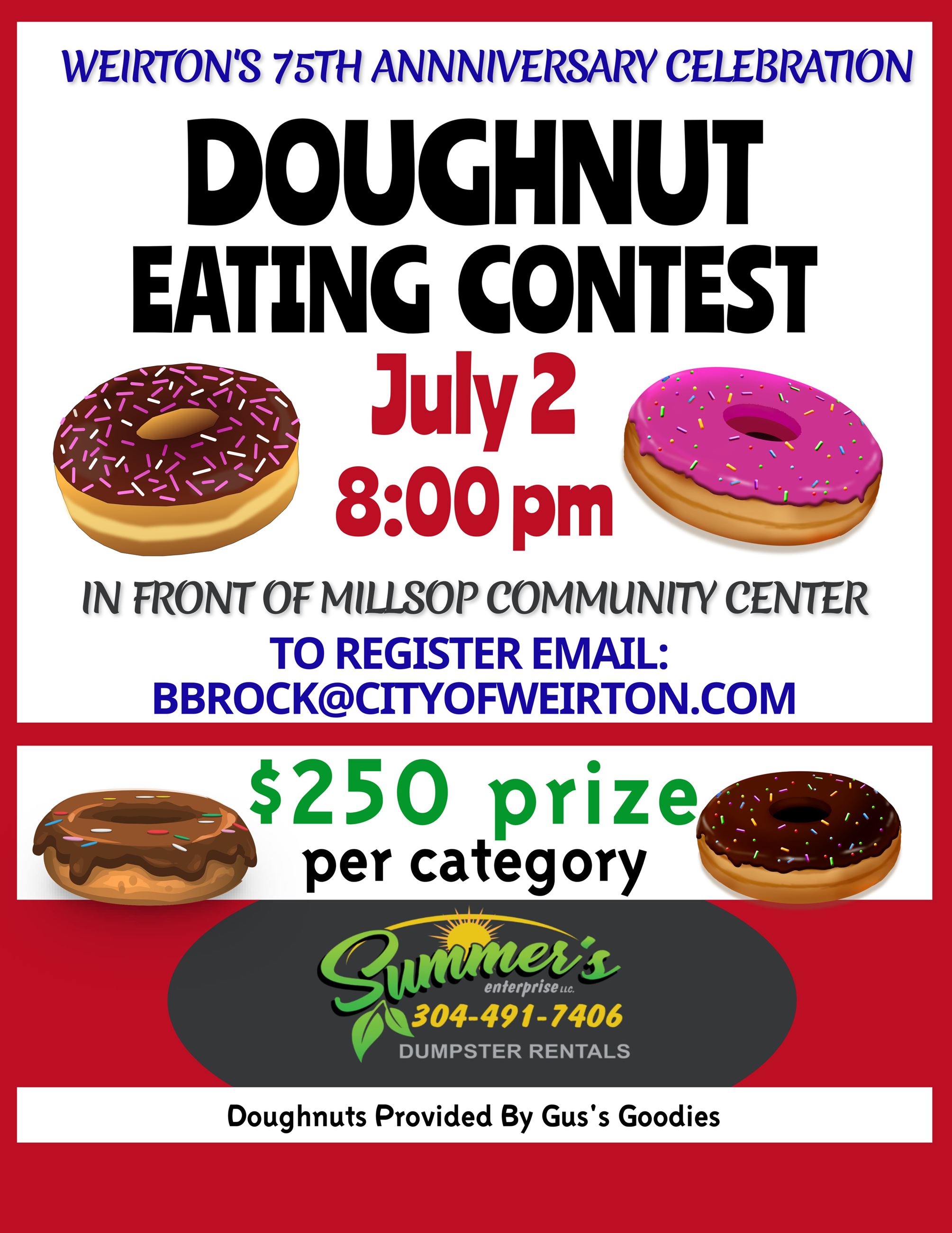 Doughnut Contest Flyer 2022