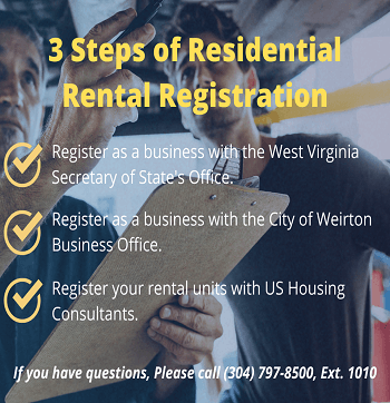 3 Steps of Residential Rental Registration